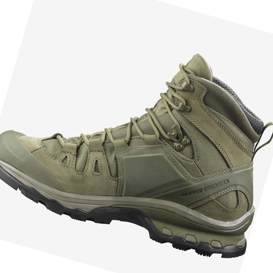 Salomon QUEST 4D GORE-TEX FORCES 2 EN Csizma Női Zöld | HU 3041VRW